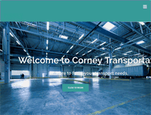 Tablet Screenshot of corneytransportation.com